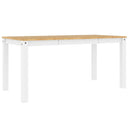 spisebord PANAMA 160x80x75 cm massivt fyrretræ grå