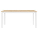 spisebord PANAMA 160x80x75 cm massivt fyrretræ grå