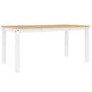 spisebord PANAMA 160x80x75 cm massivt fyrretræ grå