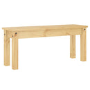 spisebordsbænk PANAMA 105x30x45 cm massivt fyrretræ