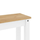 spisebordsbænk PANAMA 105x30x45 cm massivt fyrretræ hvid