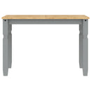 spisebord Corona 112x60x75 cm massivt fyrretræ grå