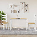 spisebord Corona 112x60x75 cm massivt fyrretræ hvid