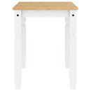 spisebord Corona 112x60x75 cm massivt fyrretræ hvid