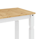 spisebord Corona 180x90x75 cm massivt fyrretræ hvid