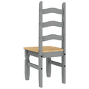 spisebordsstole 2 stk. Corona 42x47x107 cm massivt fyrretræ grå