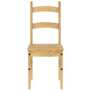 spisebordsstole 2 stk. 40x46x99 cm massivt fyrretræ