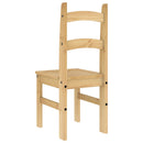 spisebordsstole 2 stk. 40x46x99 cm massivt fyrretræ