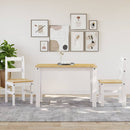 spisebordsstole 2 stk. PANAMA 40x46x90 cm massivt fyrretræ hvid