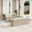 sofasæt til haven 8 dele med hynder polyrattan beige