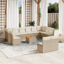 sofasæt til haven 13 dele med hynder polyrattan beige