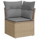 sofasæt til haven 12 dele med hynder polyrattan beige