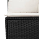 sofasæt til haven 10 dele med hynder polyrattan sort