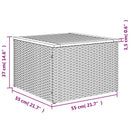 havesofasæt med 10 hynder sort polyrattan