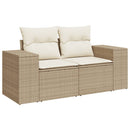 sofasæt til haven 11 dele med hynder polyrattan beige