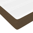 springmadras med pocketfjedre medium 120x190x20 cm stof mørkebrun