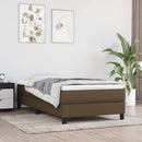 springmadras med pocketfjedre medium 120x190x20 cm stof mørkebrun