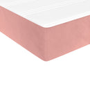 springmadras med pocketfjedre medium 120x190x20 cm fløjl lyserød