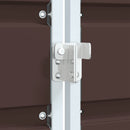 skraldespandsskjuler 216x81x115 cm 3 rum stål brun