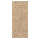 gulvtæppe ZIZUR 80x200 cm jute-look indendørs og udendørs