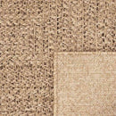 gulvtæppe ZIZUR 80x200 cm jute-look indendørs og udendørs