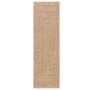 gulvtæppe ZIZUR 80x250 cm jute-look indendørs og udendørs
