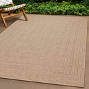 gulvtæppe ZIZUR 80x250 cm jute-look indendørs og udendørs