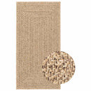 gulvtæppe ZIZUR 100x200 cm jute-look indendørs og udendørs