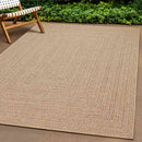 gulvtæppe ZIZUR 100x200 cm jute-look indendørs og udendørs
