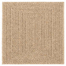 gulvtæppe ZIZUR 120x120 cm jute-look indendørs og udendørs