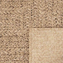gulvtæppe ZIZUR 120x120 cm jute-look indendørs og udendørs