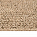 gulvtæppe ZIZUR 120x120 cm jute-look indendørs og udendørs