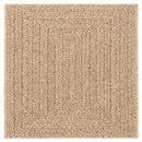 gulvtæppe ZIZUR 240x240 cm jute-look indendørs og udendørs