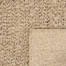 gulvtæppe ZIZUR 80x200 cm jute-look indendørs og udendørs