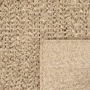 gulvtæppe ZIZUR 200x200 cm jute-look indendørs og udendørs