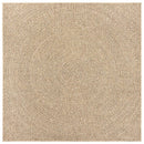 gulvtæppe ZIZUR 240x240 cm jute-look indendørs og udendørs