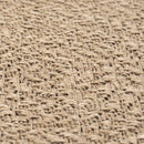 gulvtæppe ZIZUR 240x240 cm jute-look indendørs og udendørs