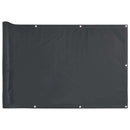 altanafskærmning 300x120 cm PVC antracitgrå