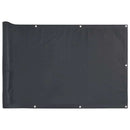 altanafskærmning 400x120 cm PVC antracitgrå