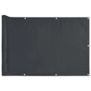 altanafskærmning 500x120 cm PVC antracitgrå
