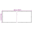 altanafskærmning 500x120 cm PVC cremefarvet