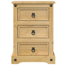sengebord Corona 45x35x64 cm massivt fyrretræ