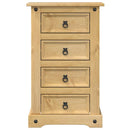 sengebord Corona 53x39x84 cm massivt fyrretræ