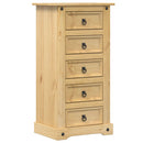 sengebord Corona 53x39x103 cm massivt fyrretræ