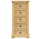 sengebord Corona 53x39x103 cm massivt fyrretræ