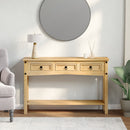 konsolbord "Corona" 114x34,5x73 cm massivt træ fyrretræ