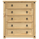 kommode Corona 80x40x89 cm massivt fyrretræ