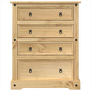 kommode Corona 92x48x114 cm massivt fyrretræ