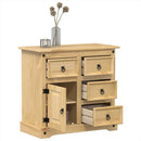 skænk Corona 80x40x75 cm massivt fyrretræ