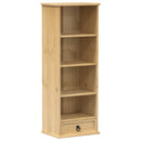 reol Corona 40x30x110 cm massivt fyrretræ